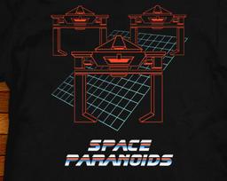 Space Paranoids Tron T shirt: Retro Arcade Gamer Tee L
