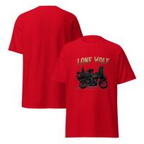 Lone Wolf Grim Reaper Biker T-Shirt Design S