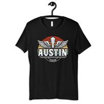 Austin Texas Guitar T-Shirt, T-shirt, Women's Tee, Kids Apparel,T-shirt, Tank Top, T-shirt 3XL