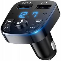 Transmiter Fm Bluetooth Ładowarka Usb 3.1A Qc 3.0 Koanni