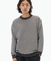 Biel Ringer Striped Knit Charcoal M