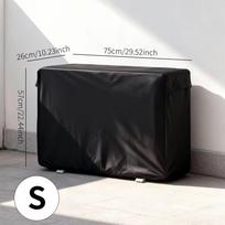 Sidabru dengtas audinys Oro kondicionieriaus uždangalas Atsparus UV spinduliams AC bloko uždangalas Lauko AC apsauga 2~L 2HP 96x40x70cm