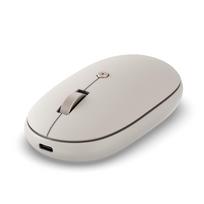 Satechi OntheGo Bluetooth Mouse with Connects to Up to 3 Compact and Portable Wireless Mouse for and Tablets Sand USB-C Rechargeable, Devices, smėlinė