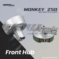 Mini Moto Front Hub Kit For Monkey Z50 | Complete Hub With Protective Cover For Drum Brake | Motorcycle Wheel Parts sidabras