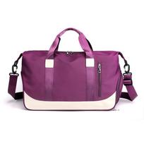 Multi-Functional Gym Bag Yoga Hiking Swimming Travel Waterproof Oxford Fabric Duffel With Wet/Dry Compartment Wine Red