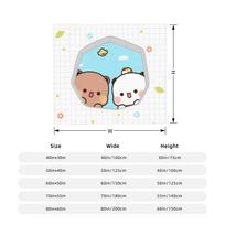 Cute Cartoon Bubu Dudu Fleece Throw Blanket Blanket for Sofa Office Super Warm Bedroom Quilt Size: 75*100cm, Weight: 230 GSM