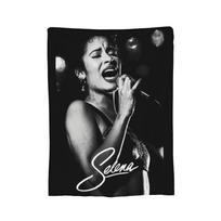 Tour Music 90s Lady Singer Selena Quintanilla Blankets Fleece Winter Multi-function Throw Blanket for Home Plush Thin Quilt Size: 75*100cm, Weight: 230 GSM