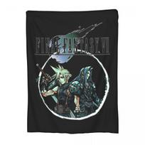 Final Fantasy VII Cloud Sephiroth Blanket Fleece Print Portable Lightweight Thin Throw Blankets for Bedding Bedroom Rug Piece Size: 75*100cm, Weight: 230 GSM