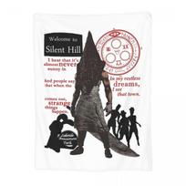 Silent Hill Blanket Flannel Spring/Autumn Breathable Warm Throw Blanket for Bed Travel Plush Thin Quilt Size: 75*100cm, Weight: 230 GSM