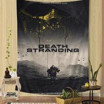 Death Stranding Tapestry, Hideo Kojima Game Print Wall Cloth for Bedroom Dorm & Gaming Room Background Decor 100X70CM