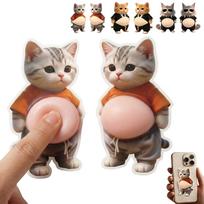 Chubby Dog Squishy 3D Marshmallow Cute Squeeze Stress for Cell Phones and Soft and Relaxing Gift Stickers, Belly, Texture, Stickers, Relief, Diaries,