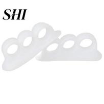 1Pair 3 Hole Toes Separator Hallux Valgus Orthosis Straighten Foot Care Tool 1 Pair balta