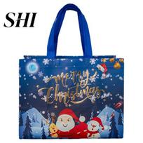 Candy Gift Bags Christmas Bag Santa Claus Snowman Design Large Capacity High Quality Dual Handle Non-woven Fabric Packaging Durable B
