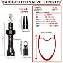 BUCKLOS Bicycle Tubeless Valve MTB Road Bike Presta Tire Valve Aluminum Alloy Mountain Gravel Cycling Valve Nipple Accessories