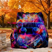 Gamepad Watercolor Outdoor Flannel Blankets, Outdoor Travel, Home Blankets, Fan Gifts,Suitable for All Seasons, Christmas Gifts. R1127151 75X95CM
