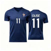 Futbolo Rungtynės Prancūzijos Nacionalinės Komandos Marškinėliai – Ne. 11 Olise (Gerbėjų versija) XXS