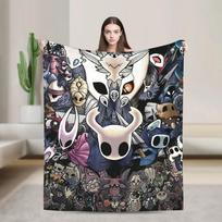 Hollow Knight Super Soft Plush Throw Blanket for Sofa Bed Couch Chair Flannel Comfortable Bedspread for Boys Girls 75X95CM