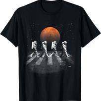 Astronauts In Walking In Space Occupy Mars T-Shirt T-Shirt S įvairiaspalvis