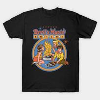 Devils Music SingAlong Funny Retro Game Graphic TShirt 100 Cotton ONeck Summer Short Sleeve Casual Mens Tshirt Size S3XL S įvairiaspalvis