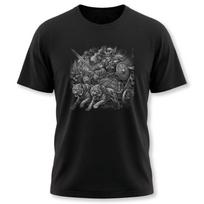 Freya Goddess Warrior T-Shirt | Norse Mythology Cats Chariot Graphic Tee Shirt S įvairiaspalvis