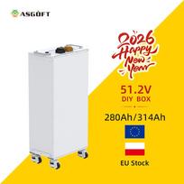 EU Stock 15kWh DIY Battery Box Kit for JK Pace JiaBaiDa BMS 48V 280Ah 314Ah Lifepo4 Lithium Ion IP54 Metal