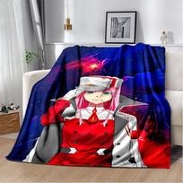 Zero Two Style Cartoon Hiro Sexy Girl DARLING in The FRANXX Flannel Blanket Soft Throw Blanket for Home Bedroom Bed Sofa Size: 75*100cm, Weight: 230 GSM