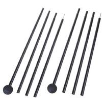 2Pcs Gardening Shelter Tarps Poles Adjustable Iron Rod Light Weight Canopy Poles Beach Tents Part for Camping Hiking 1