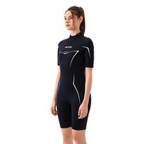 ZCCO 3MM trumpomis rankovėmis hidrokostiumas vyrams ir moterims - viso kūno šiluma, sustiprinta apsauga nuo šalčio nardymui, snorkelingui ir banglenčių sportui. 2XL black