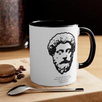 Marcus Aurelius Beauty of Life Stoic Stoicism Philosophy T-Shirt Accent Coffee Mug, 11oz S