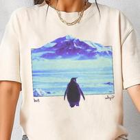 Comfort Colors Penguin But What? Shirt, Sad Penguins Tshirts XL