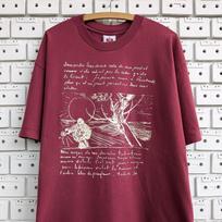 Vintage 90s Vincent Van Gogh T shirt Sower With Setting Sun Sketch Art Print Museum Amsterdam Tee Size XL 2XL gray