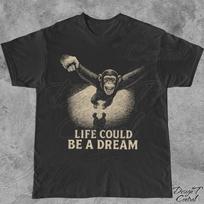 Retro Chimpanzee T-Shirt: Funny Monkey Graphic Tee XL