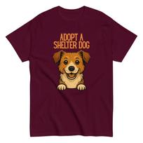 Adopt A Shelter Dog Unisex Cotton Tee - Vet Med Support L