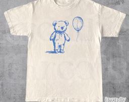 Bear With Balloon Vintage T Shirt • Retro 90s Bear Shirt • Teddy Bear Retro Tee • Funny Unisex Bear Graphic T Shirt • Cute Y2k Gift XL