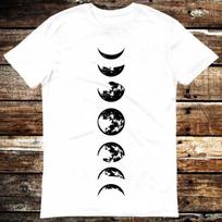 Phases of The Moon Shapes Astrology Space Nasa Eclipse T Shirt Meme Gift Shirt Funny Tee Vintage Style Unisex Gamer Cult Movie Music 6127 S