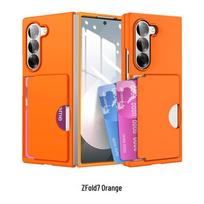 CAXITON Samsung Z Fold 7 Transparent Card Holder Case