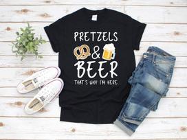 Oktoberfest Germany Pretzels and Beer / T-Shirt / Tank Top / T-shirt / T-shirt /T-shirt / Apparel Gift 4XL