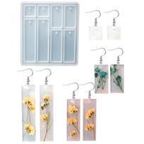 Necklace Pendant Earring Crystal Epoxy Mold Kit Handmade Craft Silicone Mold