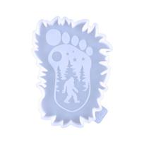 Bigfoot Monster Cup Mat Resin Casting Molds Epoxy Casting Craft Home Coaster gryna