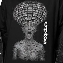 Chaos Psychedelic Shirt | Trippy Eye Mind Graphic Tee | Surreal Vision Skull T-Shirt | Weirdcore Abstract Chaos Art M