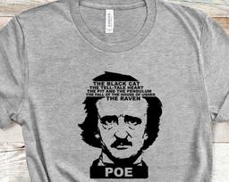 Poe Literary Genius Shirt | Edgar Allan Poe Gift | Unisex Short Sleeve Tee 4XL