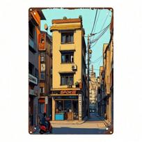 Retro metaliniai paveikslai, baldai, svetainės dekoracija 20x30cm (Multicolor,TYA-1081232-20x30CM) įvairiaspalvis