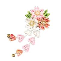 Cloth Japanese Kimono Headwear Hanfu Accessories Tassel Flower Hairpin  Hair Accessories rožinė
