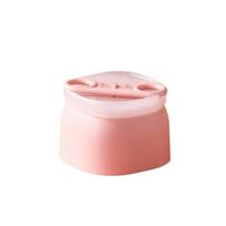 Large Capacity Press Ice Cube Box with Cover Ice Cube Mold Silicone Ice Cube Mold  Home Bar rožinė
