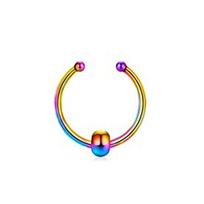 Metal Fake Nose Septum Rings Bead  Goth   Party įvairiaspalvis