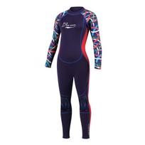 Womens 3mm Full-Body Wetsuit Snorkeling Surfing Diving Warmth UV Protection Slim Fit Long Sleeve Small