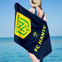 Fc Nantes Crest Design Microfiber Beach Towel, Lightweight And Quick-Dry, for Summer Travel, Beach Essential, Swimming Pool 70cmx140cm(27x55inch)