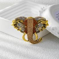 Weiman Vintage Rhinestone Elephant Brooch Anti-Slip Alloy Animal Pearl Brooch for Wedding Children's Clothing & Jewelry Gift auksas