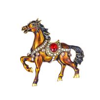 Weiman Animal Horse Zinc Alloy Gold Plated Crystal Rhinestone Brooches for Women Wedding/Anniversary Jewelry XD825254 auksas