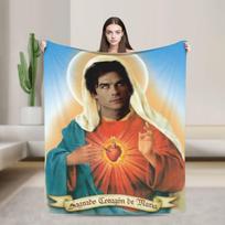 The Vampire Diaries Jesus Damon Salvatore Blanket Soft Plush Bedding Throws For Outdoor Office Flannel Bedspread Bed Cover Size: 75*100cm, Weight: 230 GSM